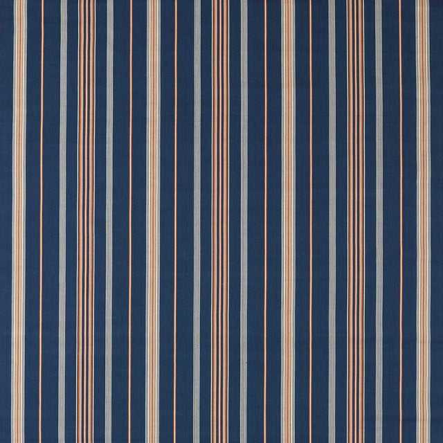 Sanderson Latimer Stripe Indigo/Madder Fabric