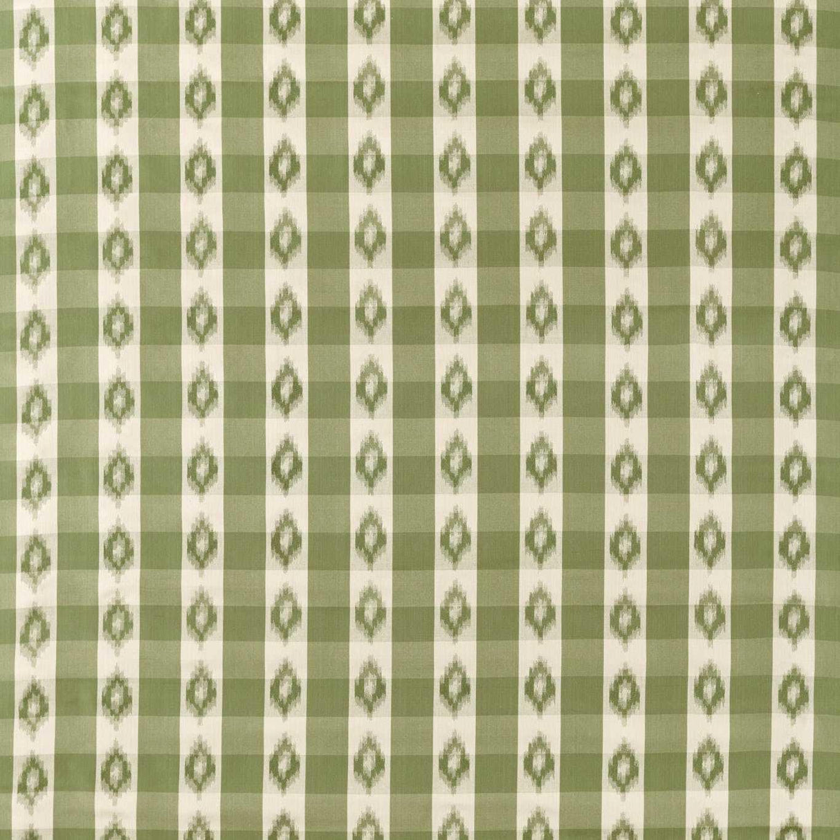 Sanderson Odisha Check Yew Green Fabric