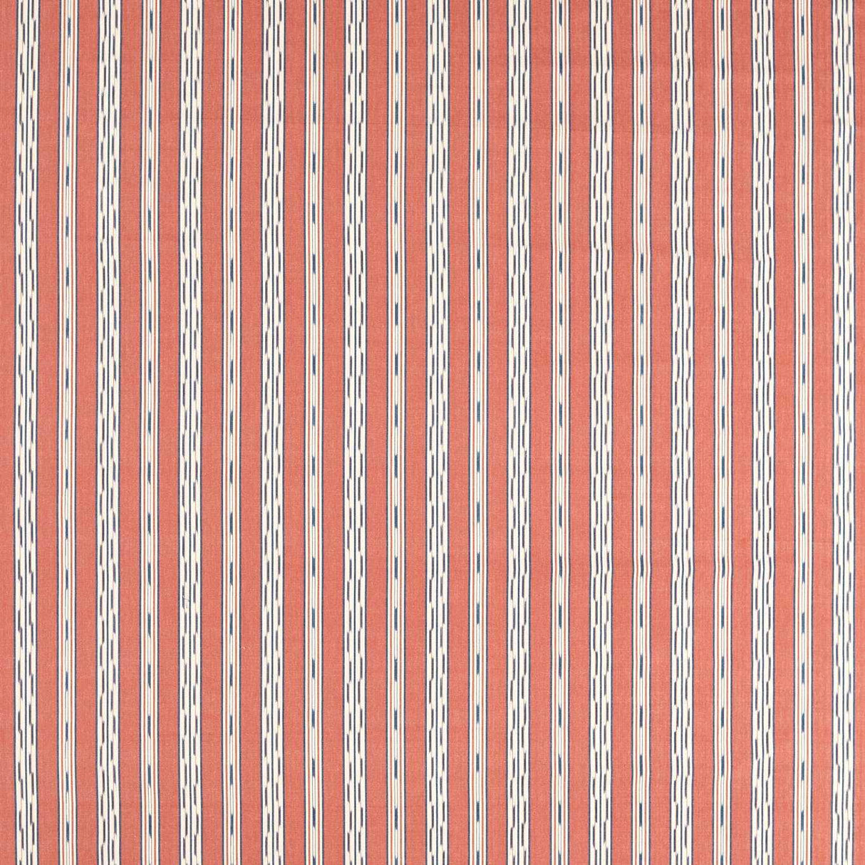 Sanderson Jamandi Stripe Madder/Indigo Fabric