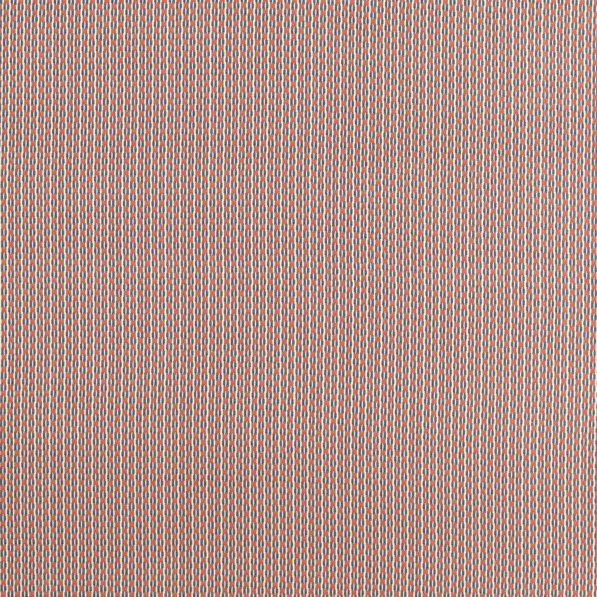 Sanderson Batak Check Indigo/Madder Fabric