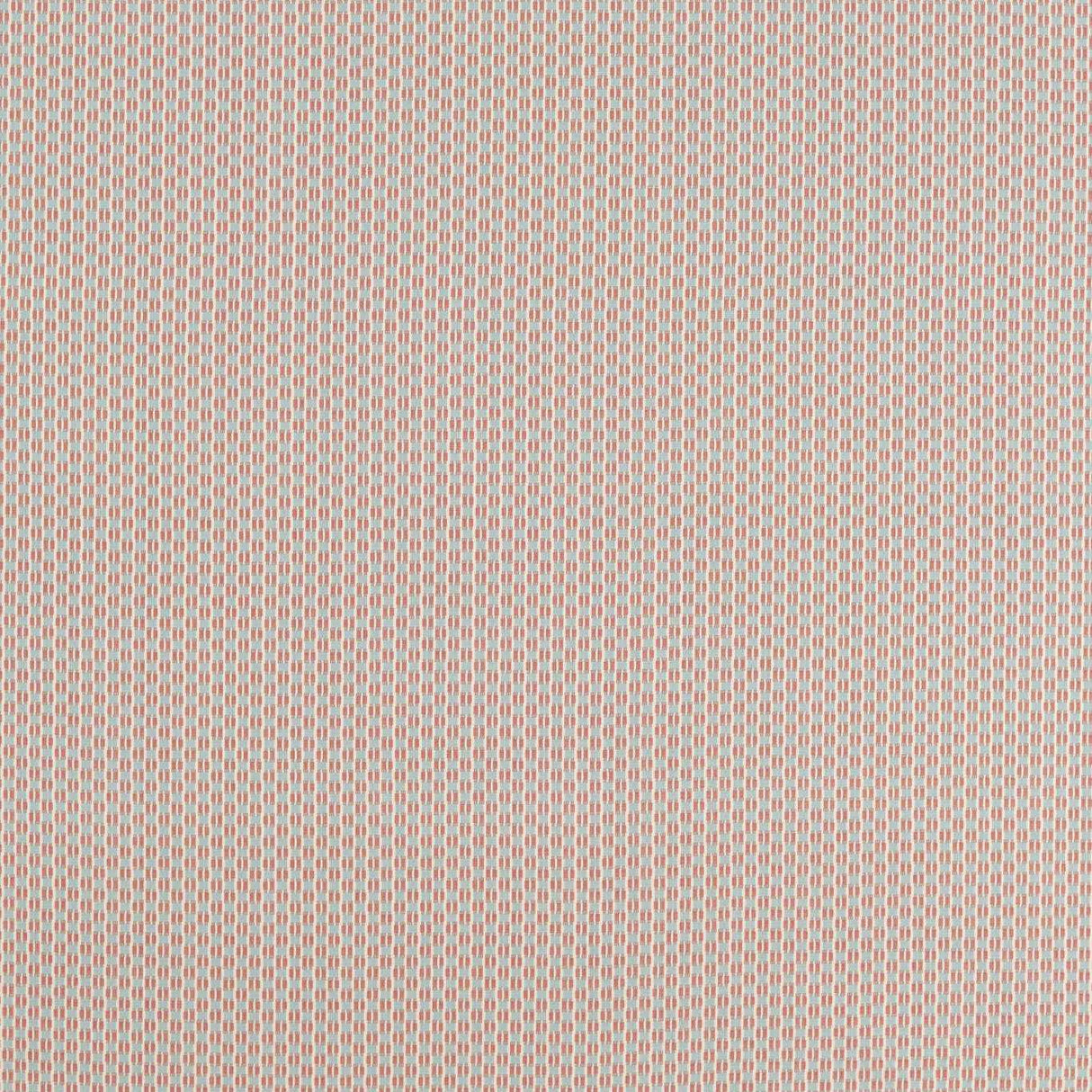 Sanderson Batak Check Coral/Mineral Fabric