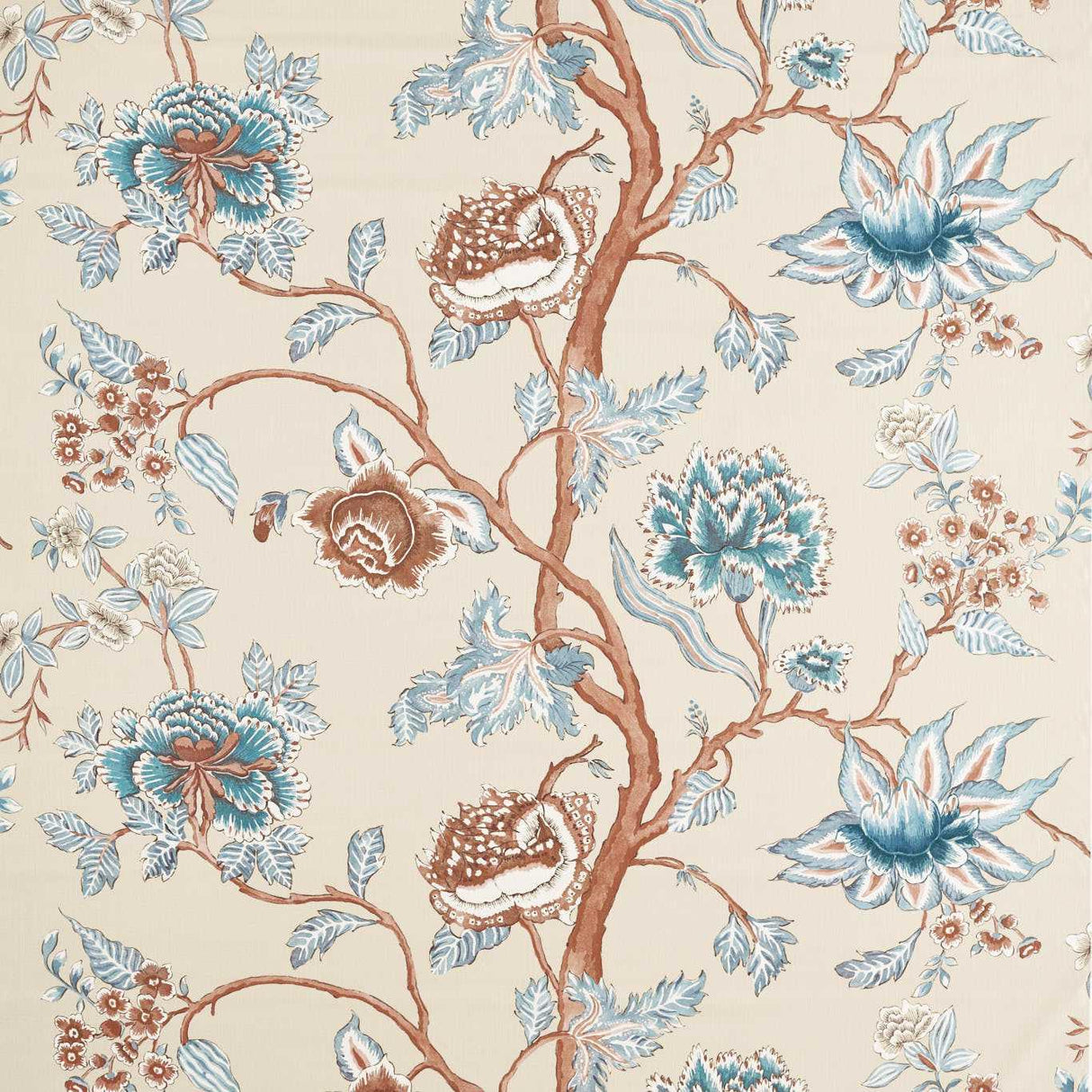 Harlequin Indienne Terracotta/Azul Fabric
