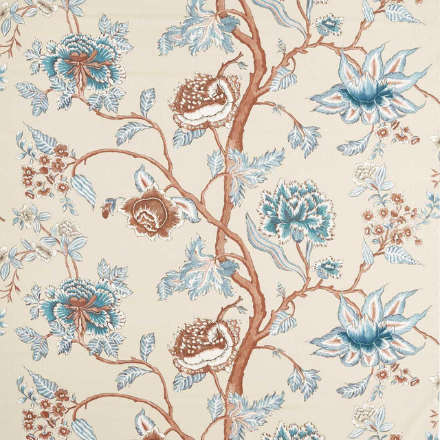 Harlequin Indienne Terracotta/Azul Fabric
