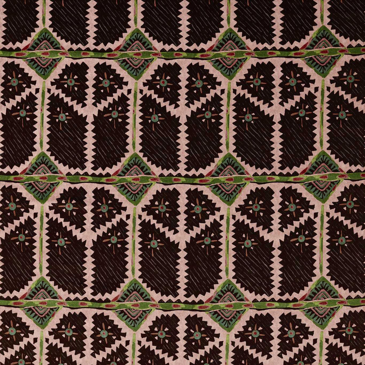 Harlequin Brocha Blush/Charcoal Fabric