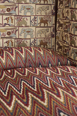 Harlequin Elota Indigo/Maroon Fabric