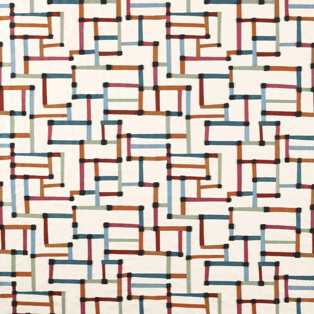 Harlequin Lineas Spice/Terracotta/Midnight Fabric