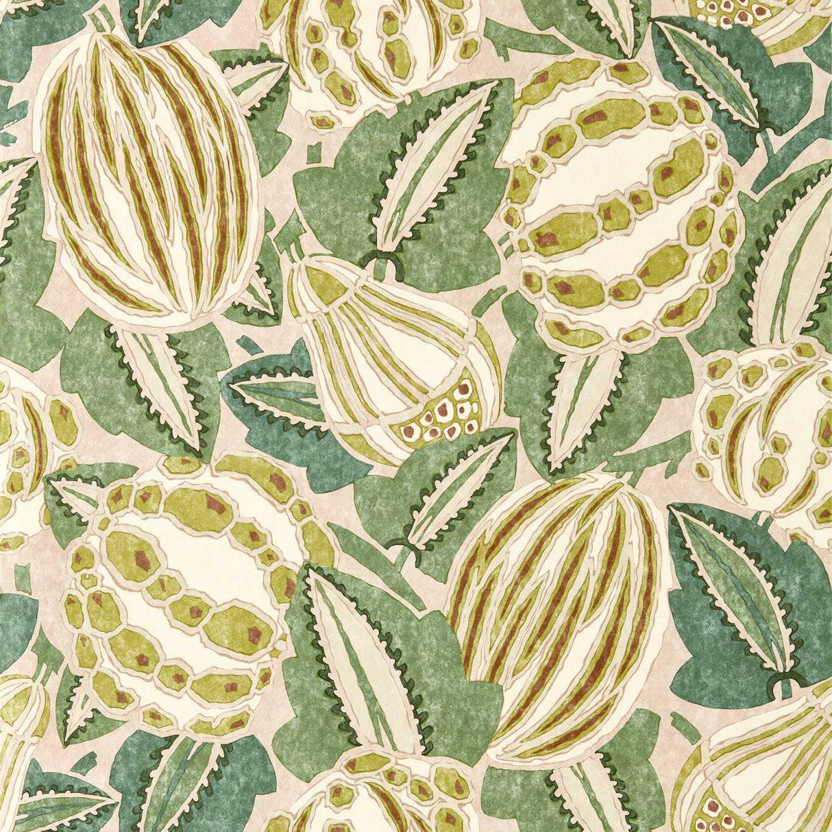 Harlequin Zenith Blush/Forest Wallpaper