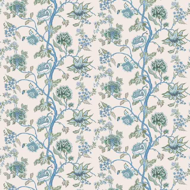 Harlequin Indienne Cornflower/Pine Wallpaper