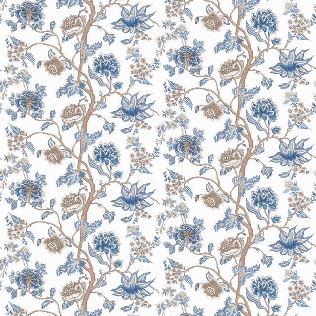 Harlequin Indienne Indigo/Birch Wallpaper