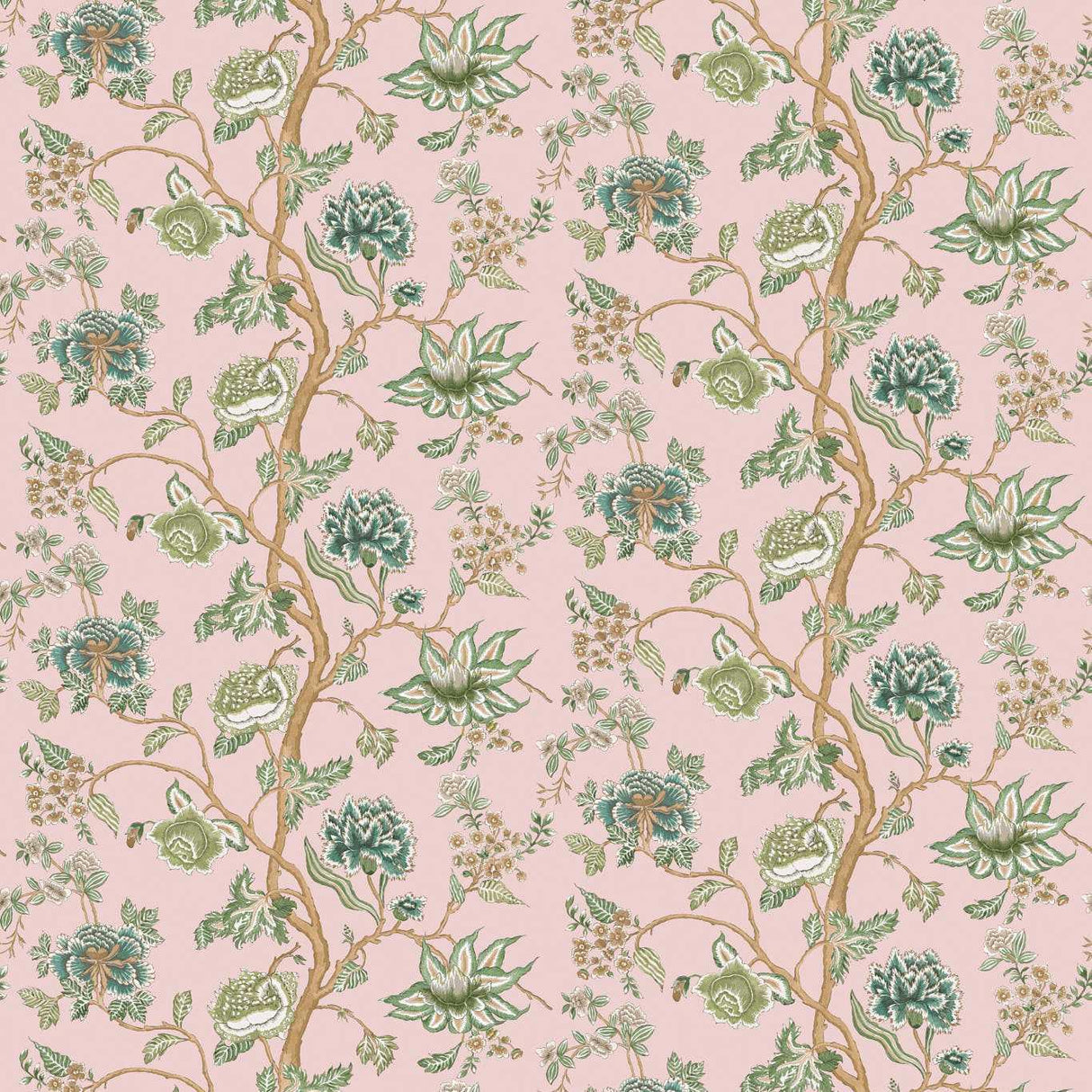 Harlequin Indienne Blush/Forest Wallpaper