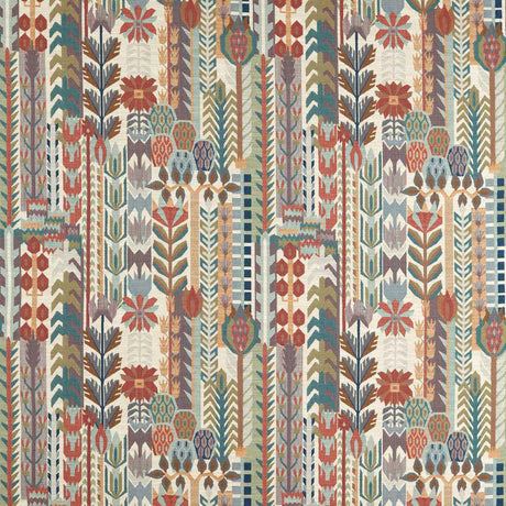 Harlequin Kuparr Terracotta/Azul Fabric