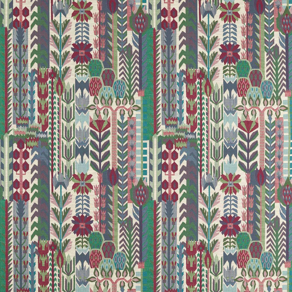 Harlequin Kuparr Indigo/Maroon Fabric