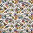 Harlequin Kanagawa Indigo/Maroon Fabric