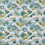 Harlequin Kanagawa Sky/Forest Fabric