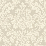 Advantage Honor Beige Damask Wallpaper