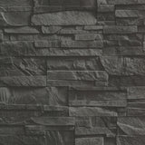 Advantage Collegiate Charcoal Stacked Slate Wallpaper