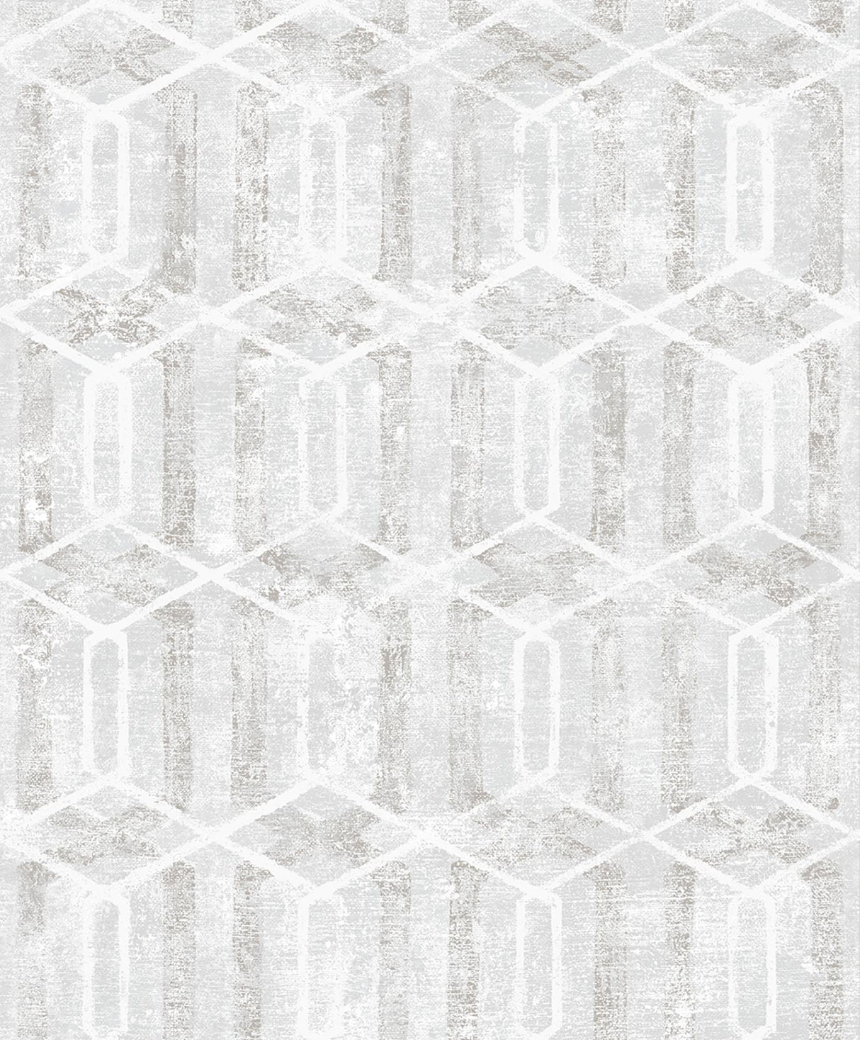 Advantage Stormi Light Grey Geometric Wallpaper