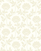 Advantage Ogilvy Bone Floral Wallpaper
