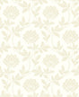 Advantage Ogilvy Bone Floral Wallpaper