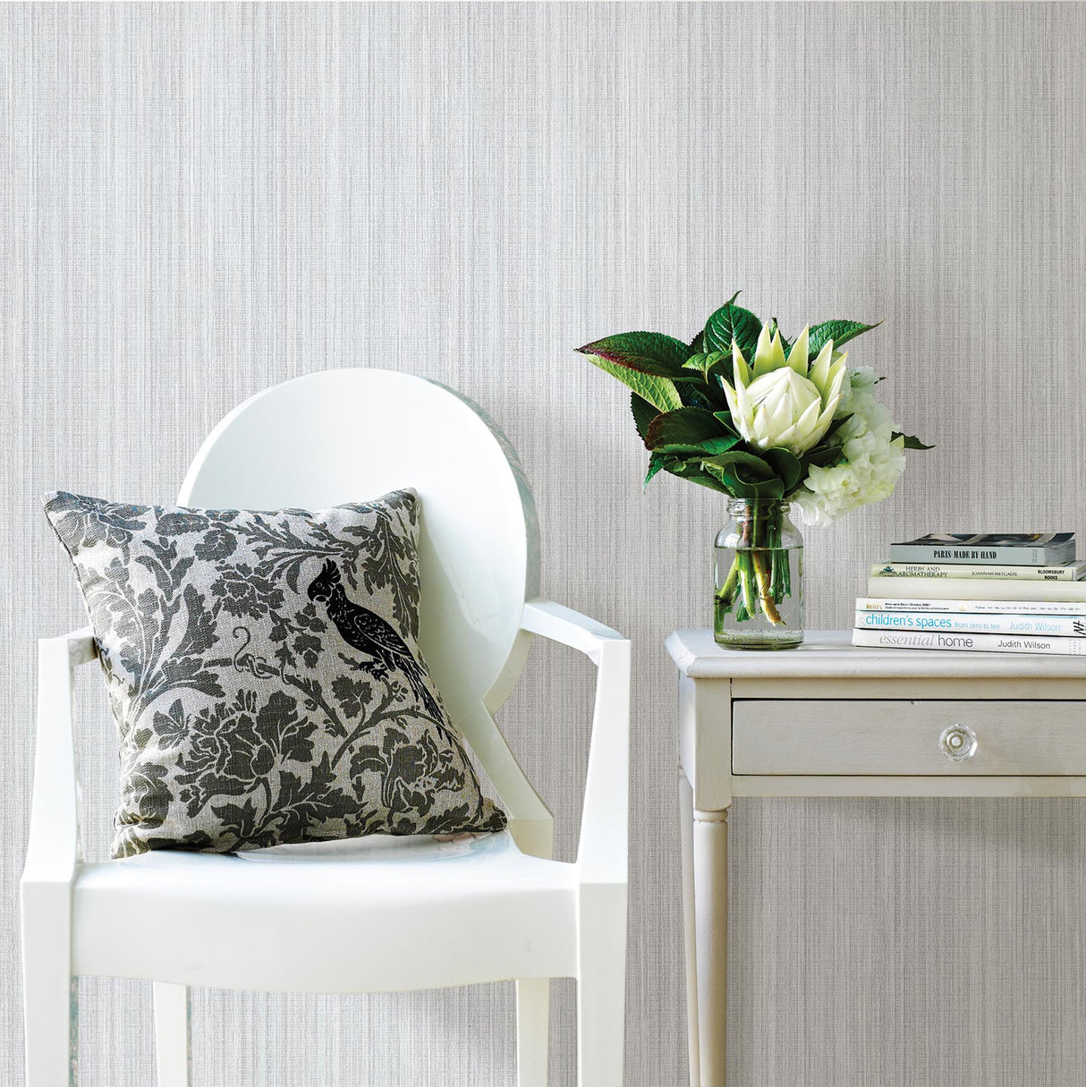 Advantage Audrey Light Blue Texture Wallpaper