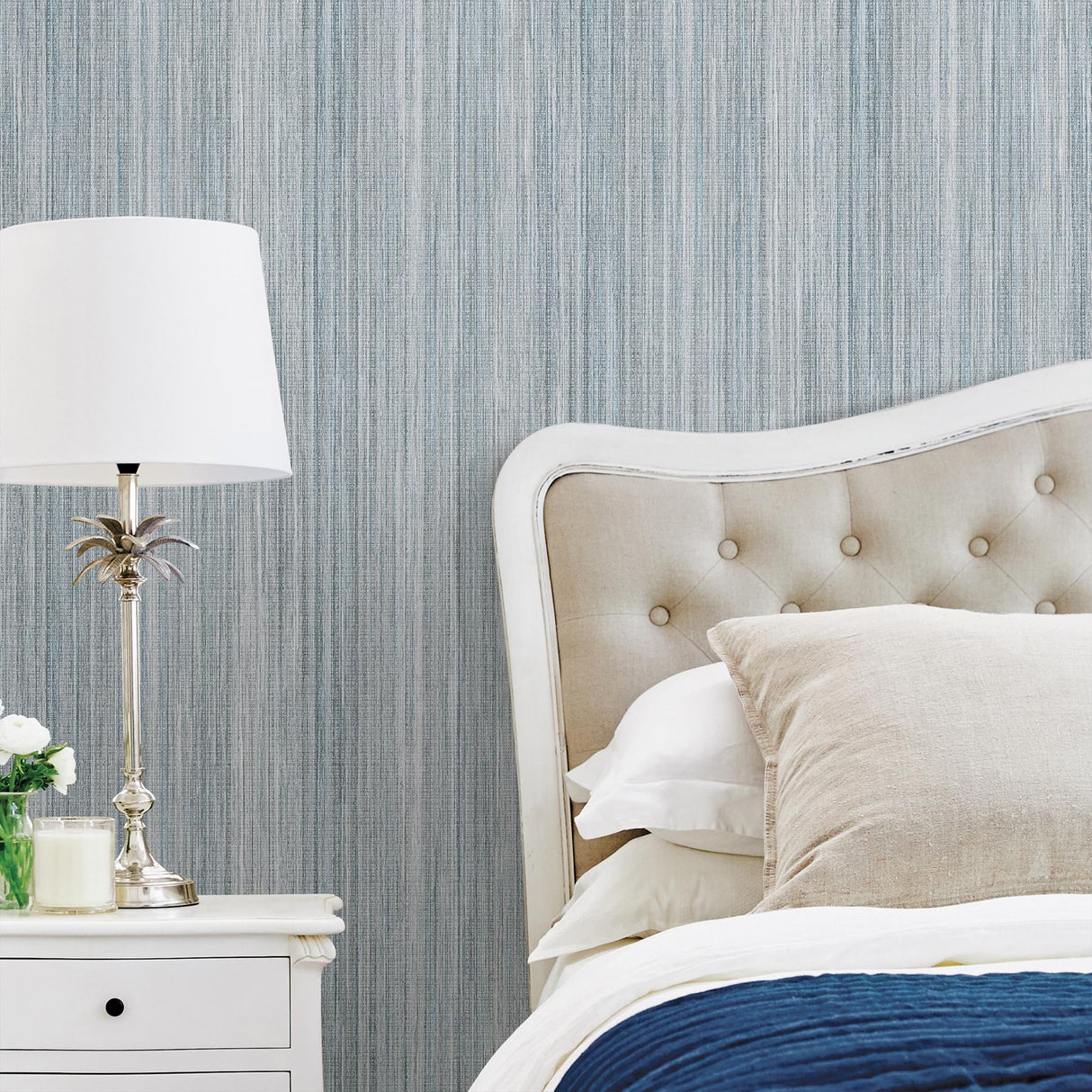 Advantage Audrey Teal Texture Wallpaper