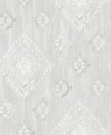 Advantage Leana Dove Medallion Wallpaper