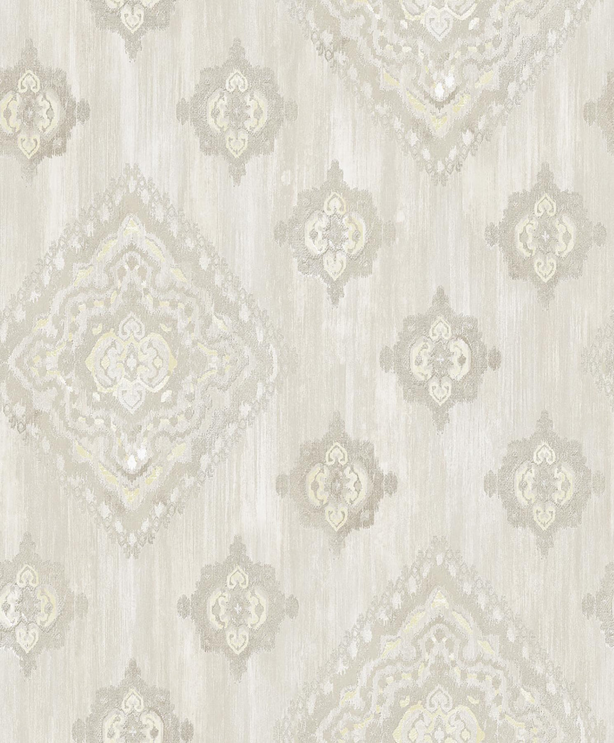 Advantage Leana Yellow Medallion Wallpaper