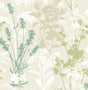 Advantage Santa Lucia Green Wild Flowers Wallpaper