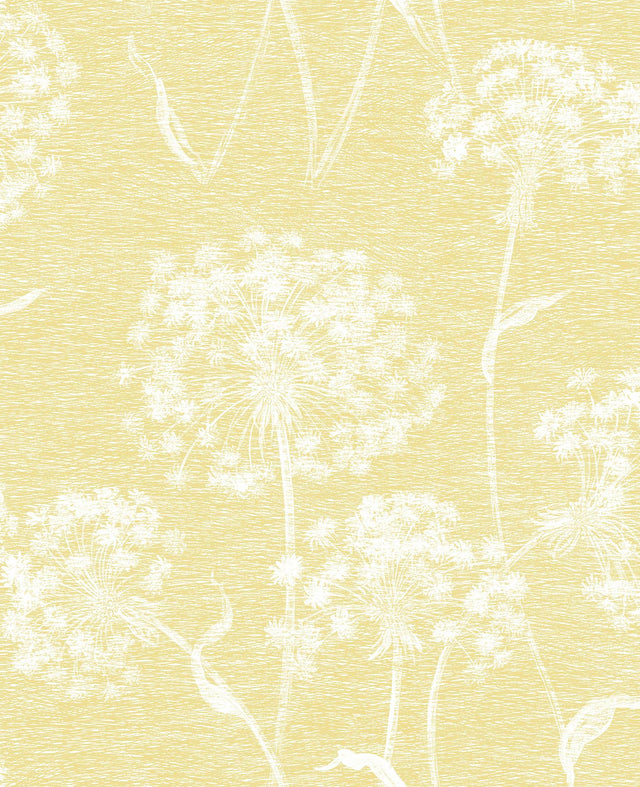 Advantage Carolyn Yellow Dandelion Wallpaper