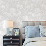 Advantage Carolyn Light Grey Dandelion Wallpaper