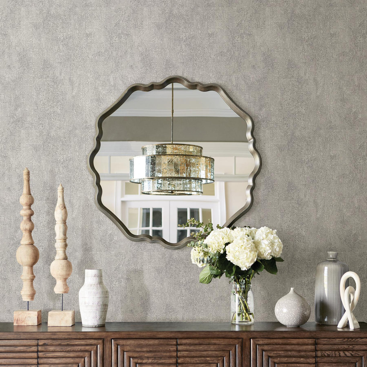 Advantage Stark Light Grey Texture Wallpaper
