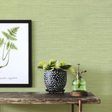 Advantage Ashleigh Green Linen Texture Wallpaper