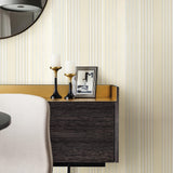 Advantage Vickie Beige Stripe Wallpaper