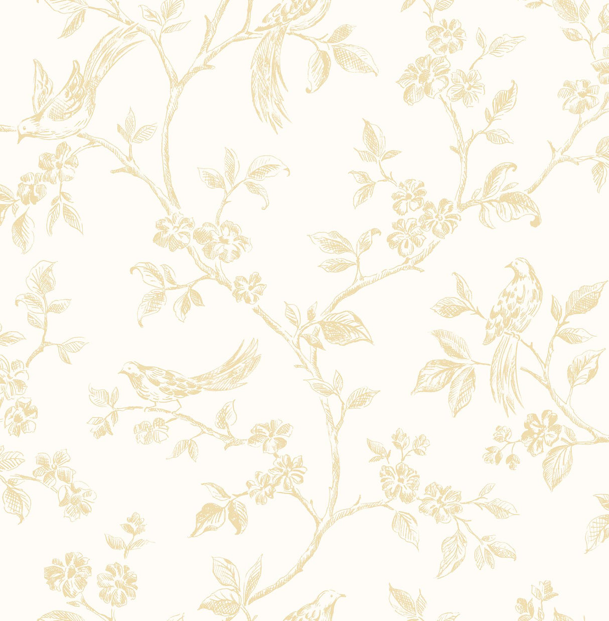 Advantage Ray Light Yellow Bird Trail Wallpaper
