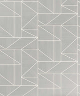 Advantage Ina Silver Geometric Wallpaper