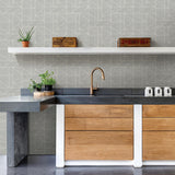 Advantage Ina Silver Geometric Wallpaper
