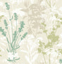 Advantage Pippin Green Wild Flowers Wallpaper