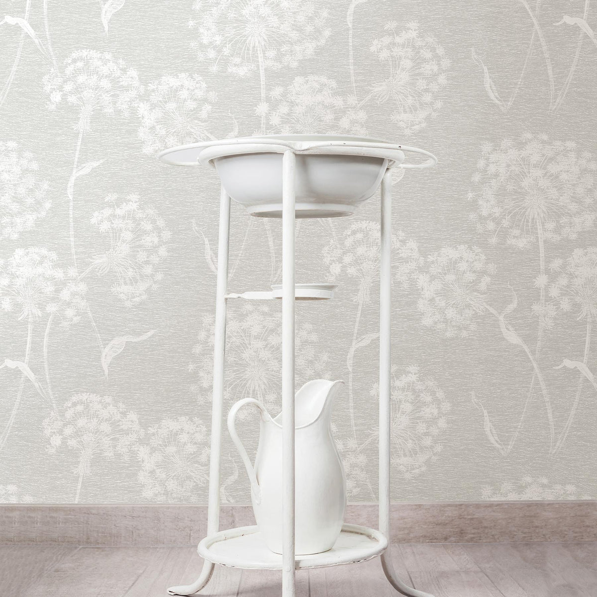 Advantage Garvey Light Grey Dandelion Wallpaper