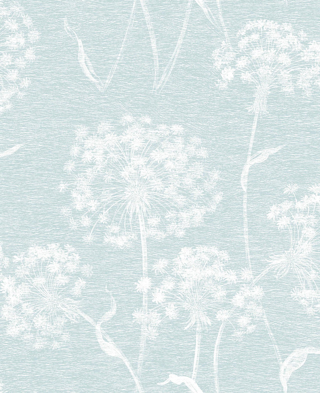 Advantage Garvey Light Blue Dandelion Wallpaper