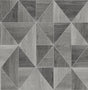 Advantage Simpson Grey Geometric Wood Wallpaper