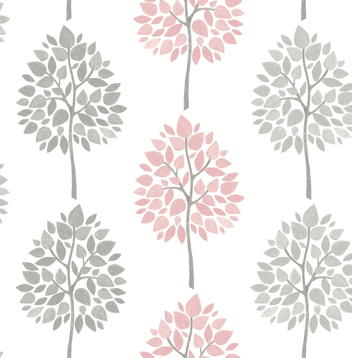 Advantage Saar Pink Tree Wallpaper