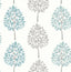 Advantage Saar Aqua Tree Wallpaper