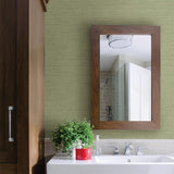 Advantage Zora Light Green Linen Texture Wallpaper