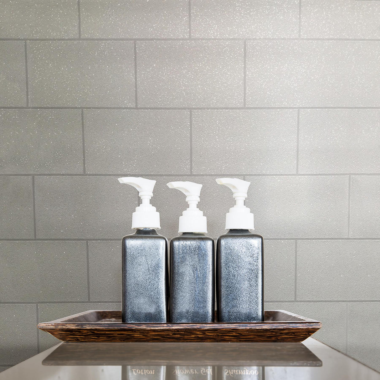 Advantage Neale White Subway Tile Wallpaper