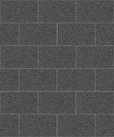 Advantage Neale Black Subway Tile Wallpaper