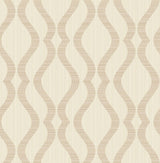 Advantage Yves Rose Gold Ogee Wallpaper