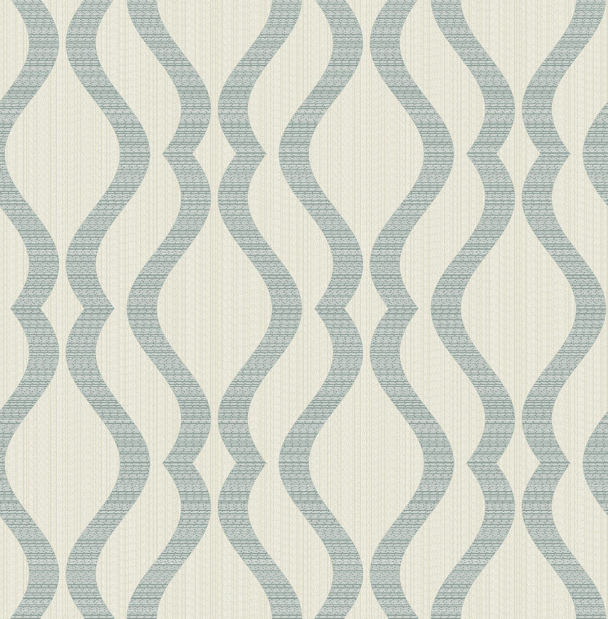 Advantage Yves Teal Ogee Wallpaper