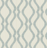Advantage Yves Teal Ogee Wallpaper
