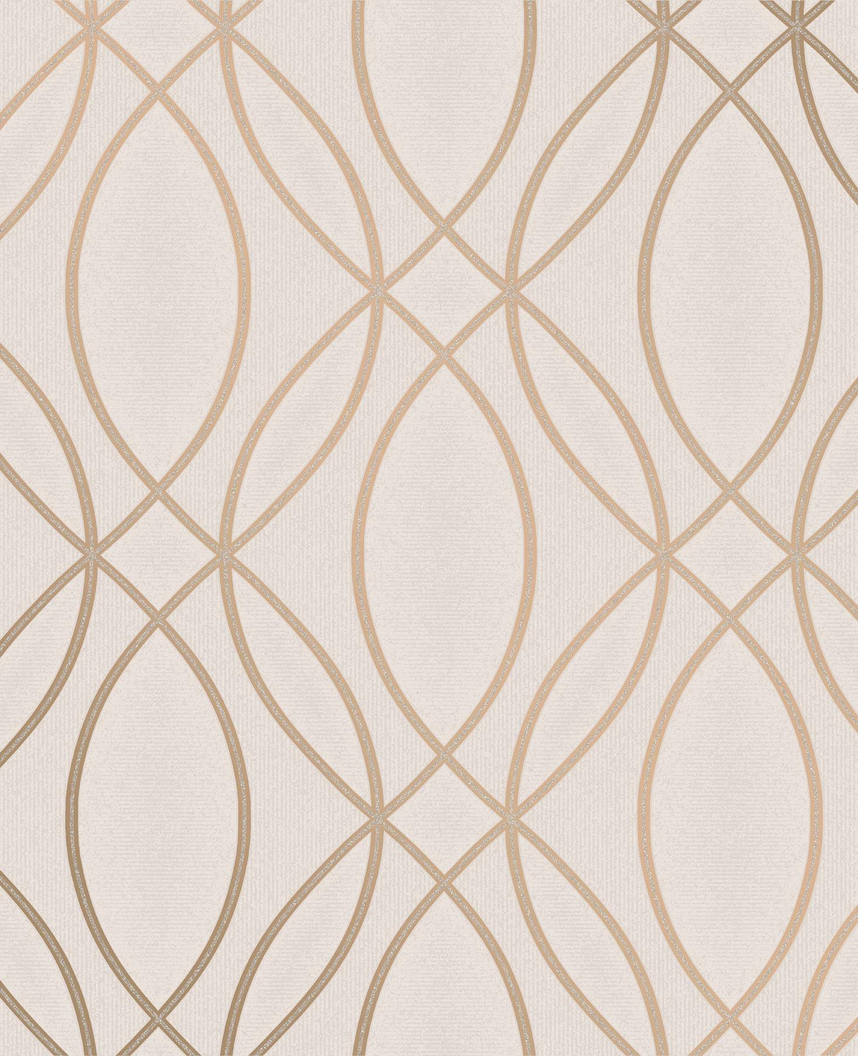 Advantage Lisandro Rose Gold Geometric Lattice Wallpaper