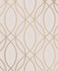 Advantage Lisandro Rose Gold Geometric Lattice Wallpaper